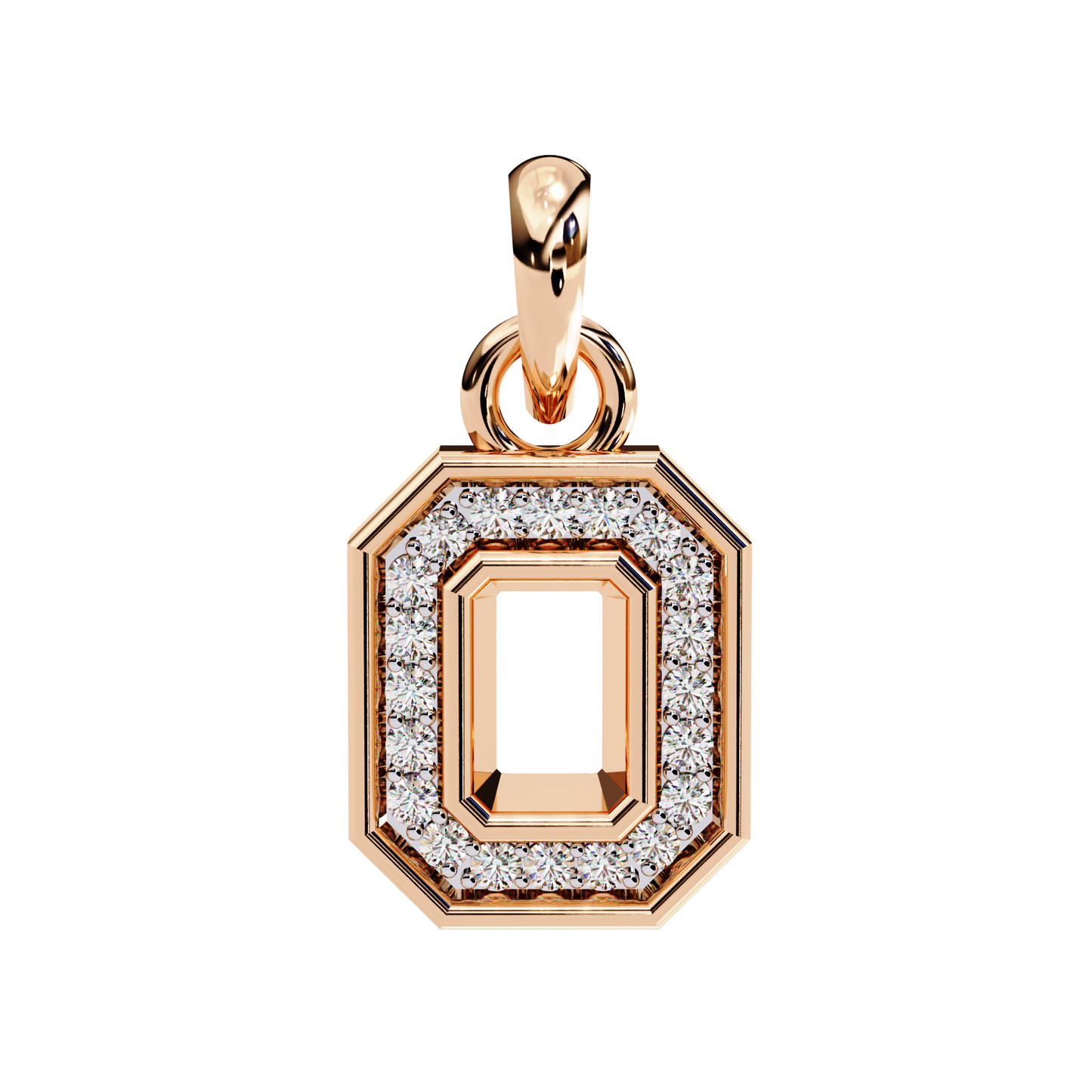 Golden Loop – Lab Diamond Chain Accent Necklace