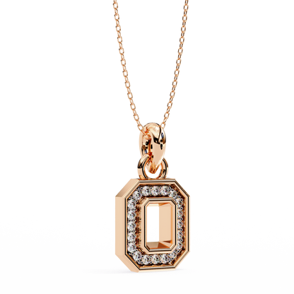 Golden Loop – Lab Diamond Chain Accent Necklace