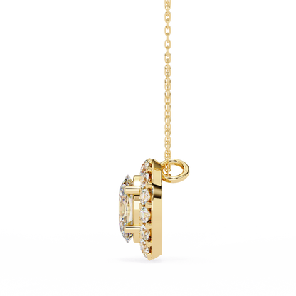 Oval Bloom – Oval & Round Lab Diamond Cluster Necklace