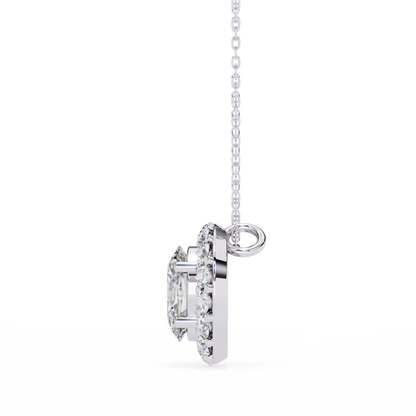 Oval Bloom – Oval & Round Lab Diamond Cluster Necklace