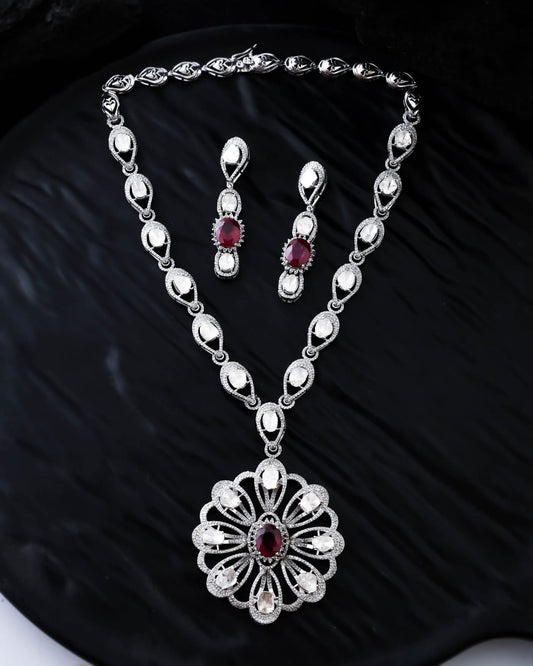 Ruby Radiance Necklace Set