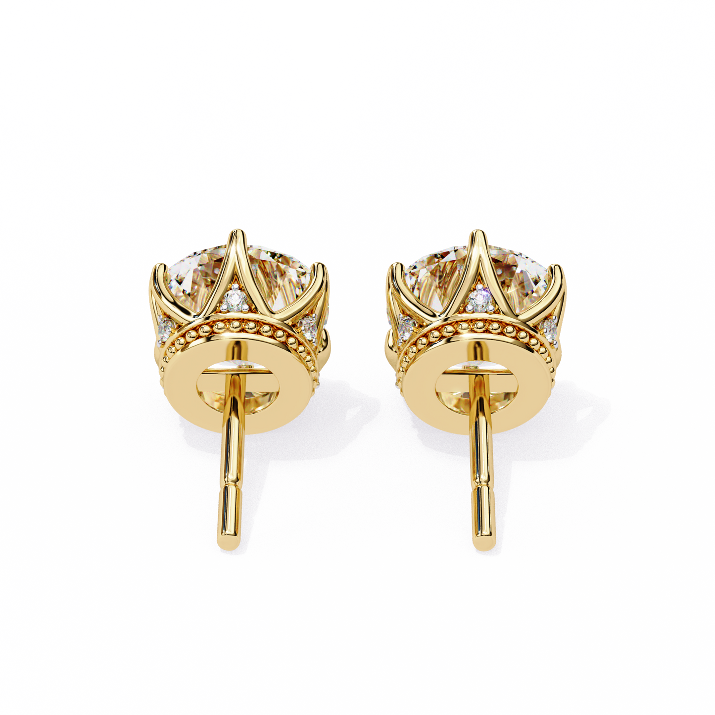 Stardust Cluster – Round Lab Diamond Multi-Stone Studs