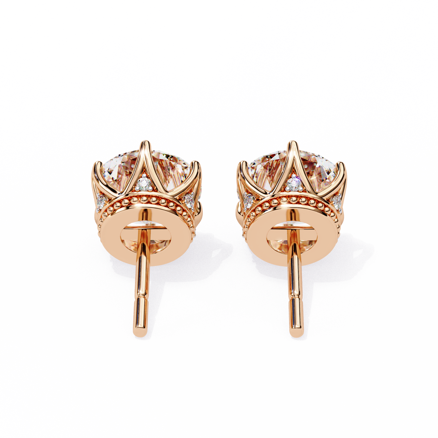 Stardust Cluster – Round Lab Diamond Multi-Stone Studs