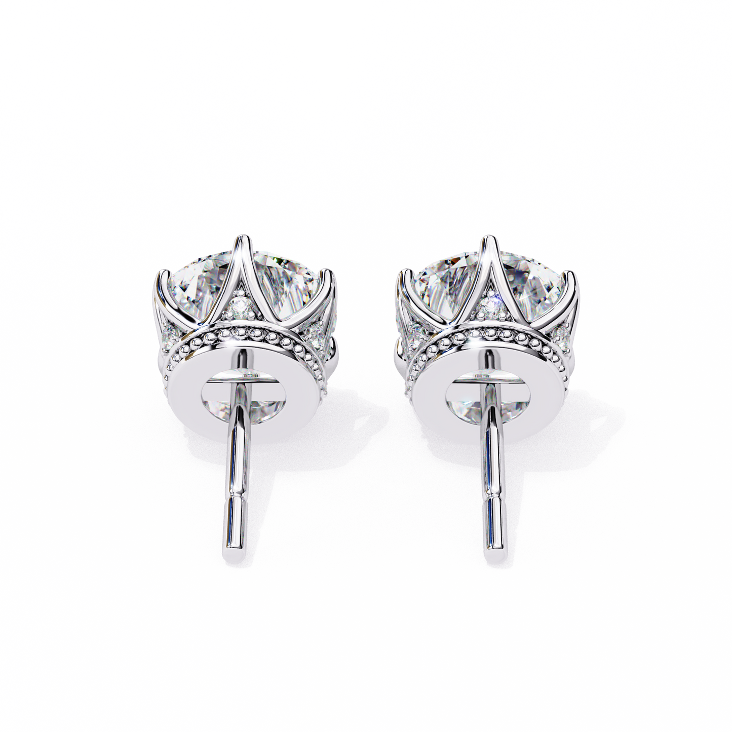 Stardust Cluster – Round Lab Diamond Multi-Stone Studs