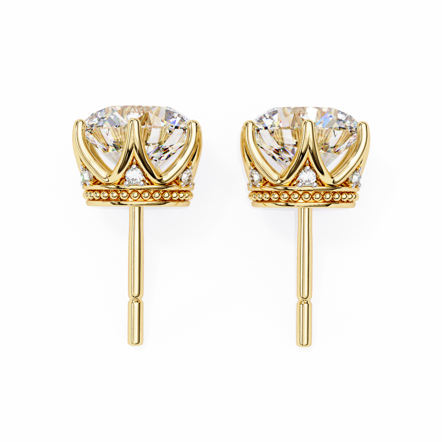Stardust Cluster – Round Lab Diamond Multi-Stone Studs