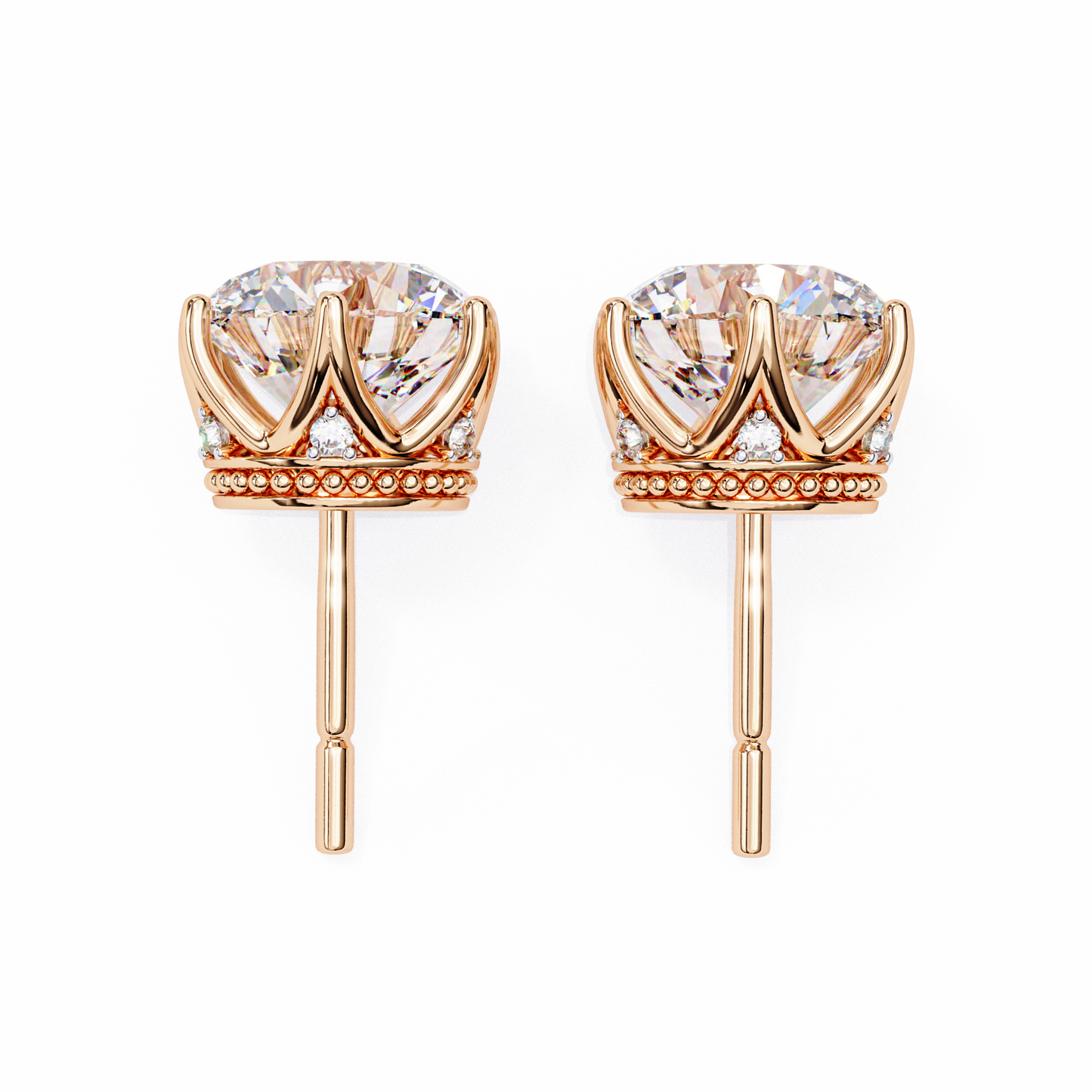 Stardust Cluster – Round Lab Diamond Multi-Stone Studs