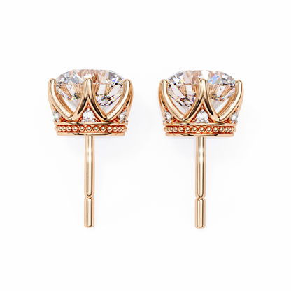 Stardust Cluster – Round Lab Diamond Multi-Stone Studs