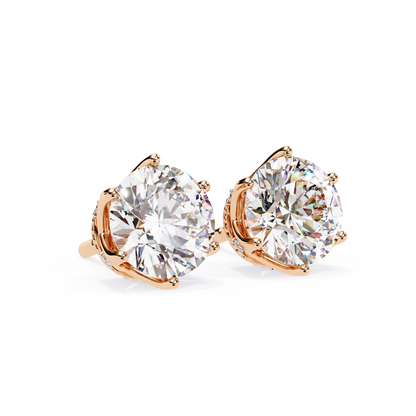 Stardust Cluster – Round Lab Diamond Multi-Stone Studs