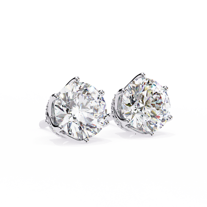 Stardust Cluster – Round Lab Diamond Multi-Stone Studs