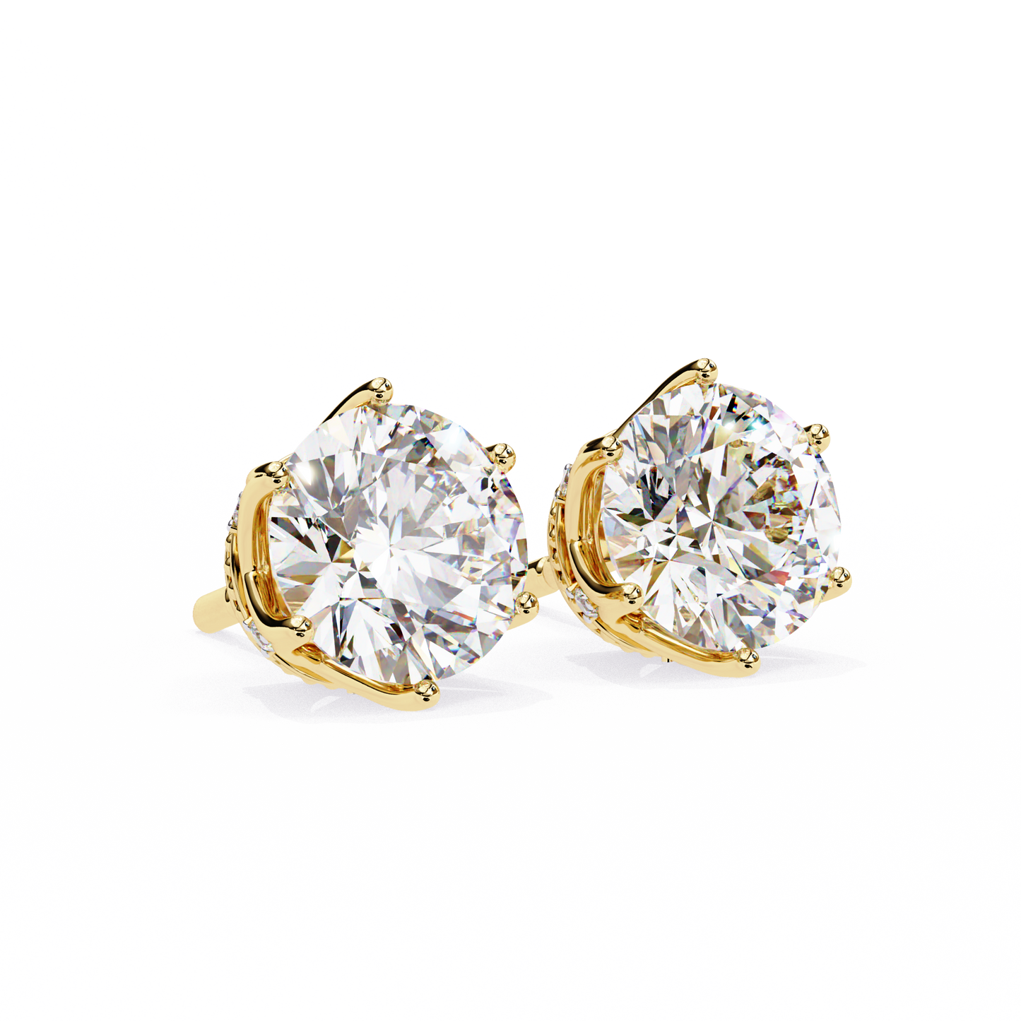 Stardust Cluster – Round Lab Diamond Multi-Stone Studs