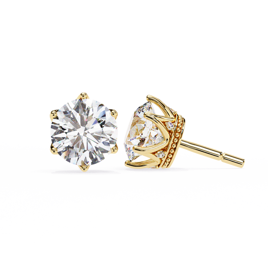 Stardust Cluster – Round Lab Diamond Multi-Stone Studs