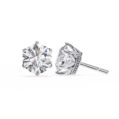Stardust Cluster – Round Lab Diamond Multi-Stone Studs