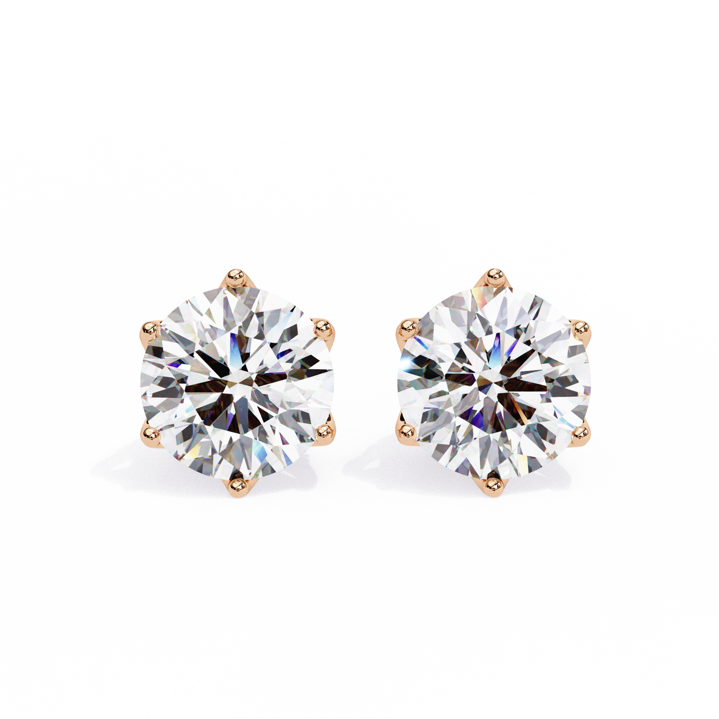 Stardust Cluster – Round Lab Diamond Multi-Stone Studs