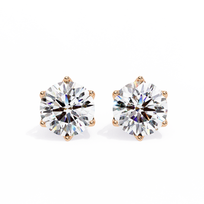 Stardust Cluster – Round Lab Diamond Multi-Stone Studs