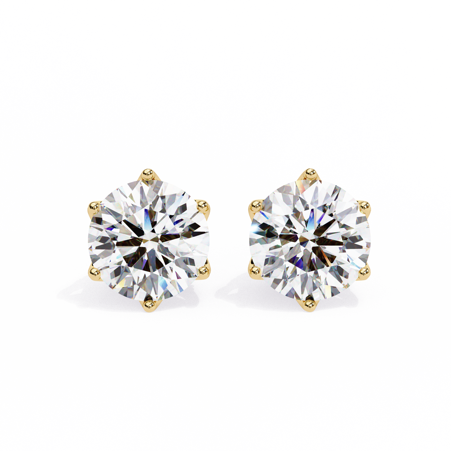 Stardust Cluster – Round Lab Diamond Multi-Stone Studs
