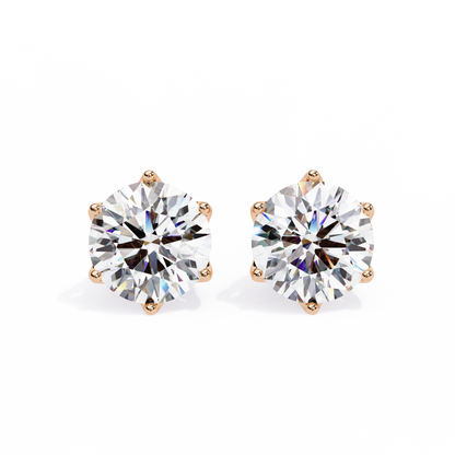 Stardust Cluster – Round Lab Diamond Multi-Stone Studs