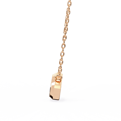 EAST~WEST   - Marquise Cut Lab Diamond Pendant Necklace