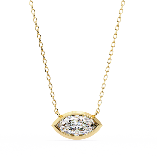 Eternal Marquise – Marquise Cut Lab Diamond Pendant Necklace