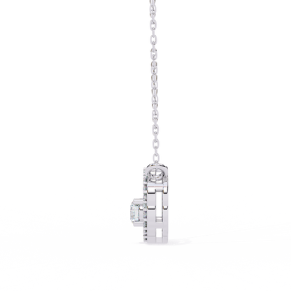 Diamond Drift – Round Diamond Necklace