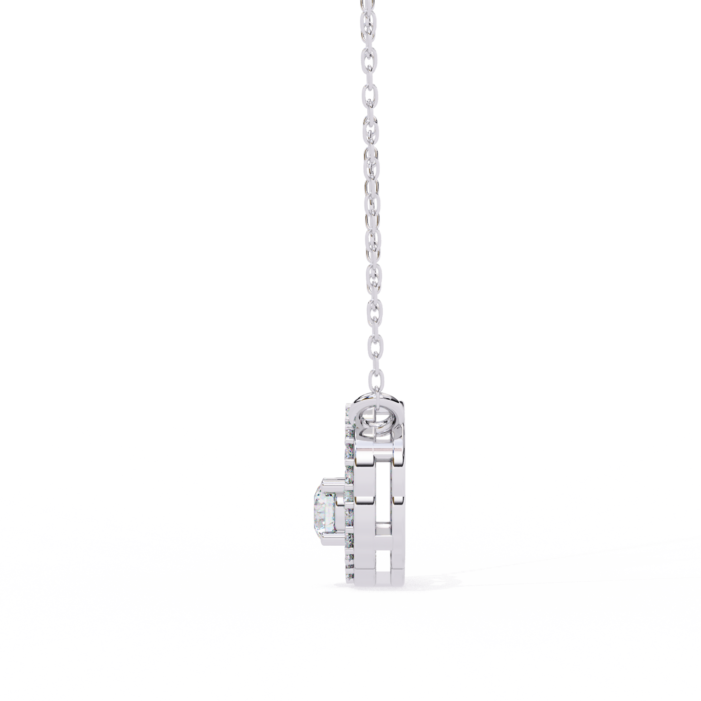 Diamond Drift – Round Lab Diamond Necklace