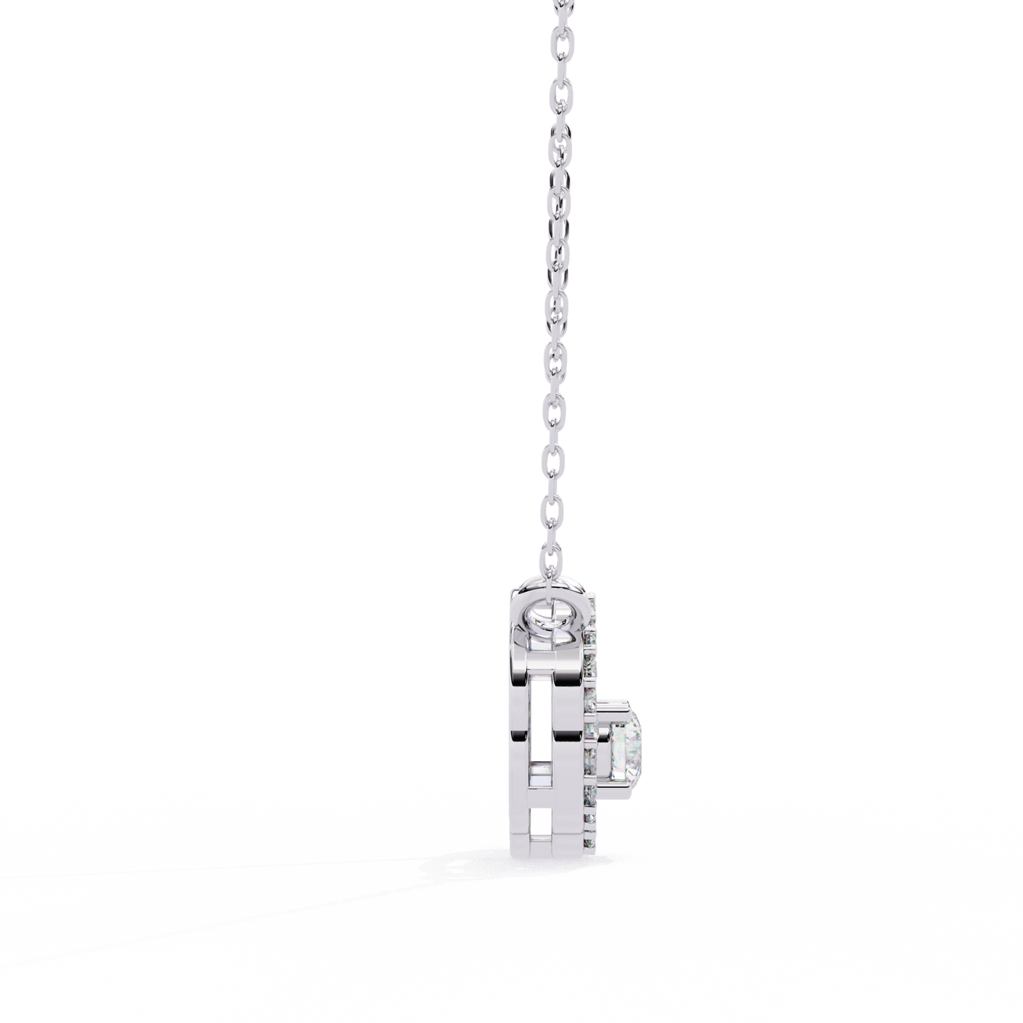 Diamond Drift – Round Lab Diamond Necklace