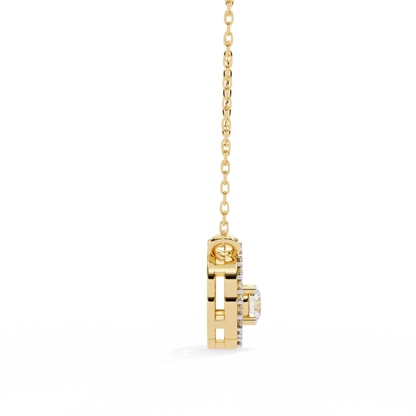 Diamond Drift – Round Lab Diamond Necklace