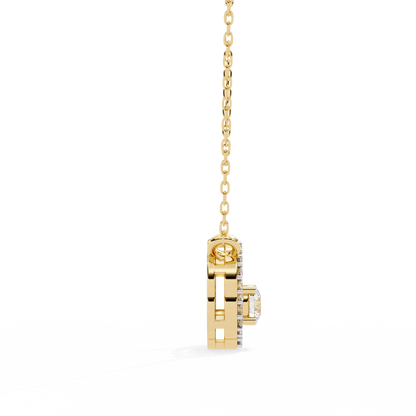 Diamond Drift – Round Lab Diamond Necklace