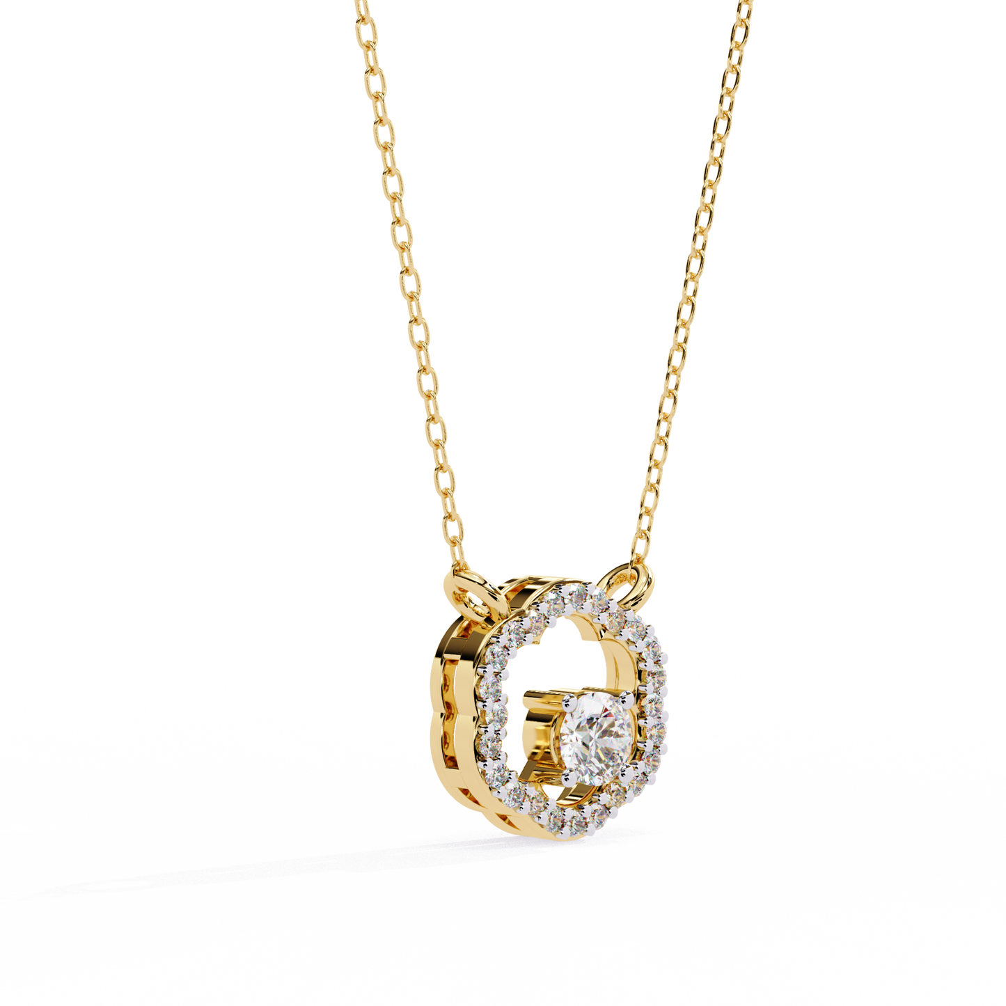 Diamond Drift – Round Lab Diamond Necklace