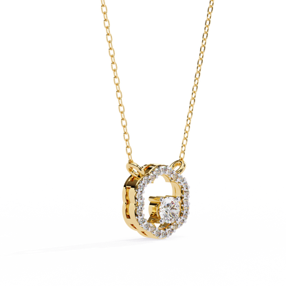 Diamond Drift – Round Lab Diamond Necklace