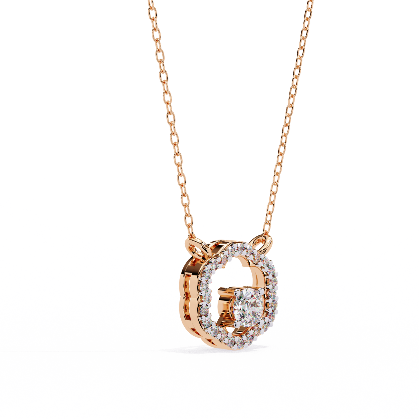 Diamond Drift – Round Lab Diamond Necklace