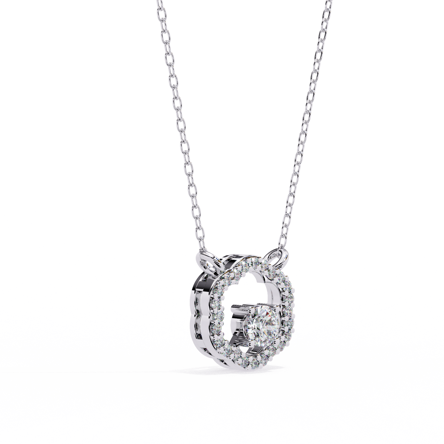 Diamond Drift – Round Lab Diamond Necklace