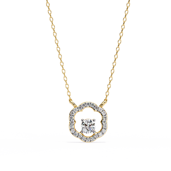Diamond Drift – Round Diamond Necklace