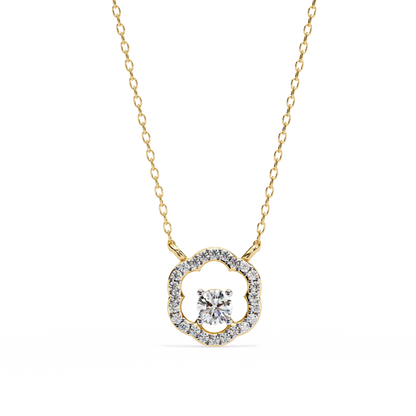 Diamond Drift – Round Lab Diamond Necklace