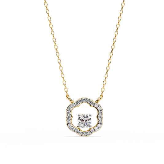 Diamond Drift – Round Lab Diamond Necklace