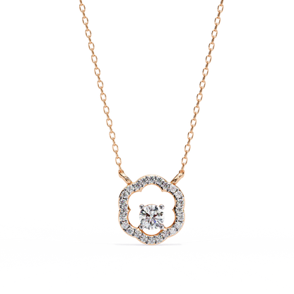 Diamond Drift – Round Lab Diamond Necklace