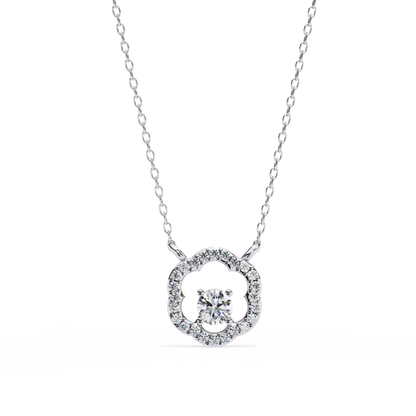 Diamond Drift – Round Lab Diamond Necklace