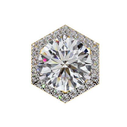 Aurora Cascade – Round Lab Diamond Curved Earrings