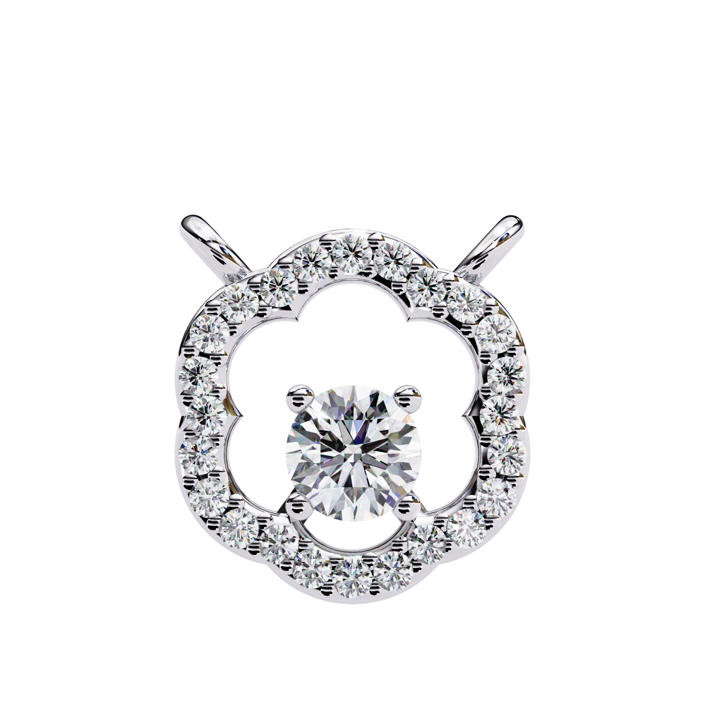 Diamond Drift – Round Lab Diamond Necklace