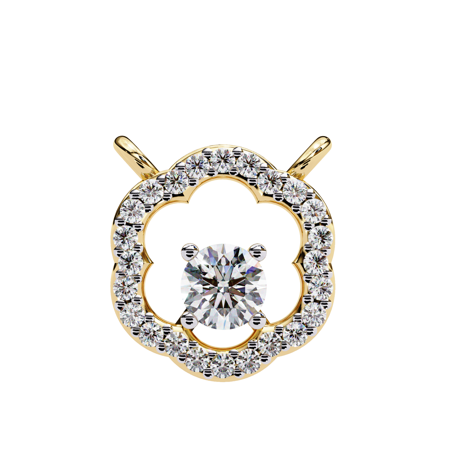 Diamond Drift – Round Lab Diamond Necklace