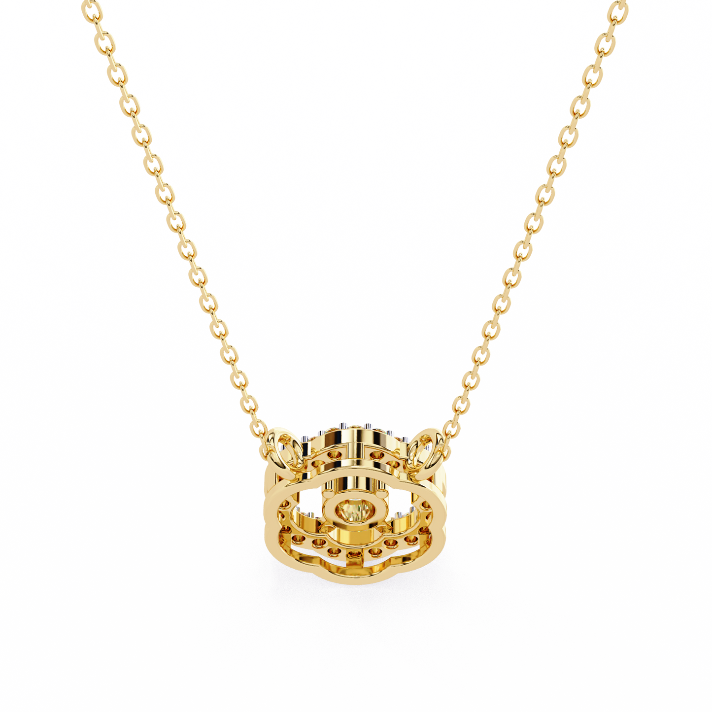 Diamond Drift – Round Lab Diamond Necklace