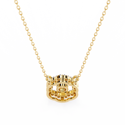 Diamond Drift – Round Lab Diamond Necklace