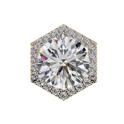 Aurora Cascade – Round Lab Diamond Curved Earrings