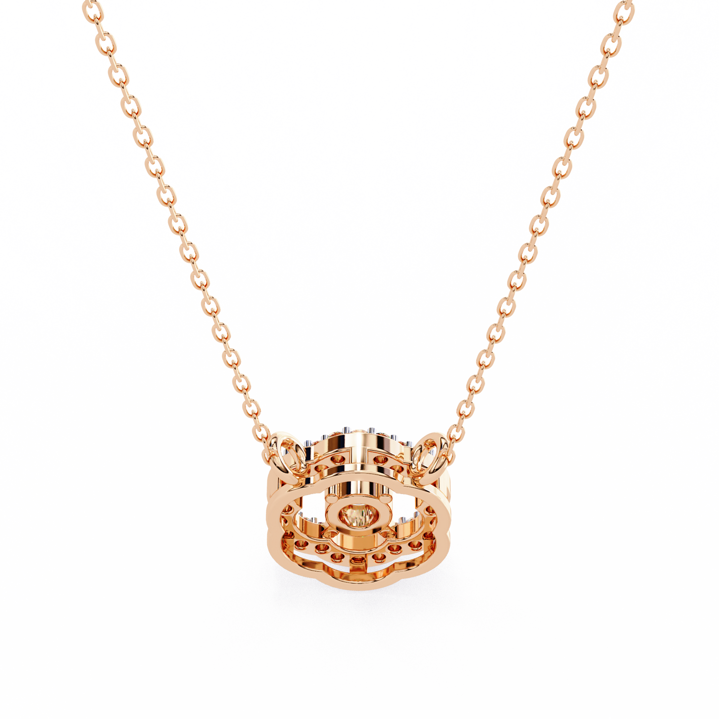 Diamond Drift – Round Lab Diamond Necklace