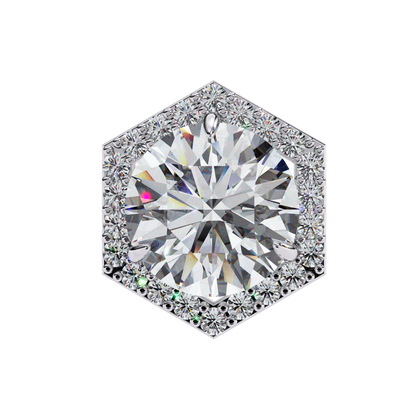Aurora Cascade – Round Lab Diamond Curved Earrings