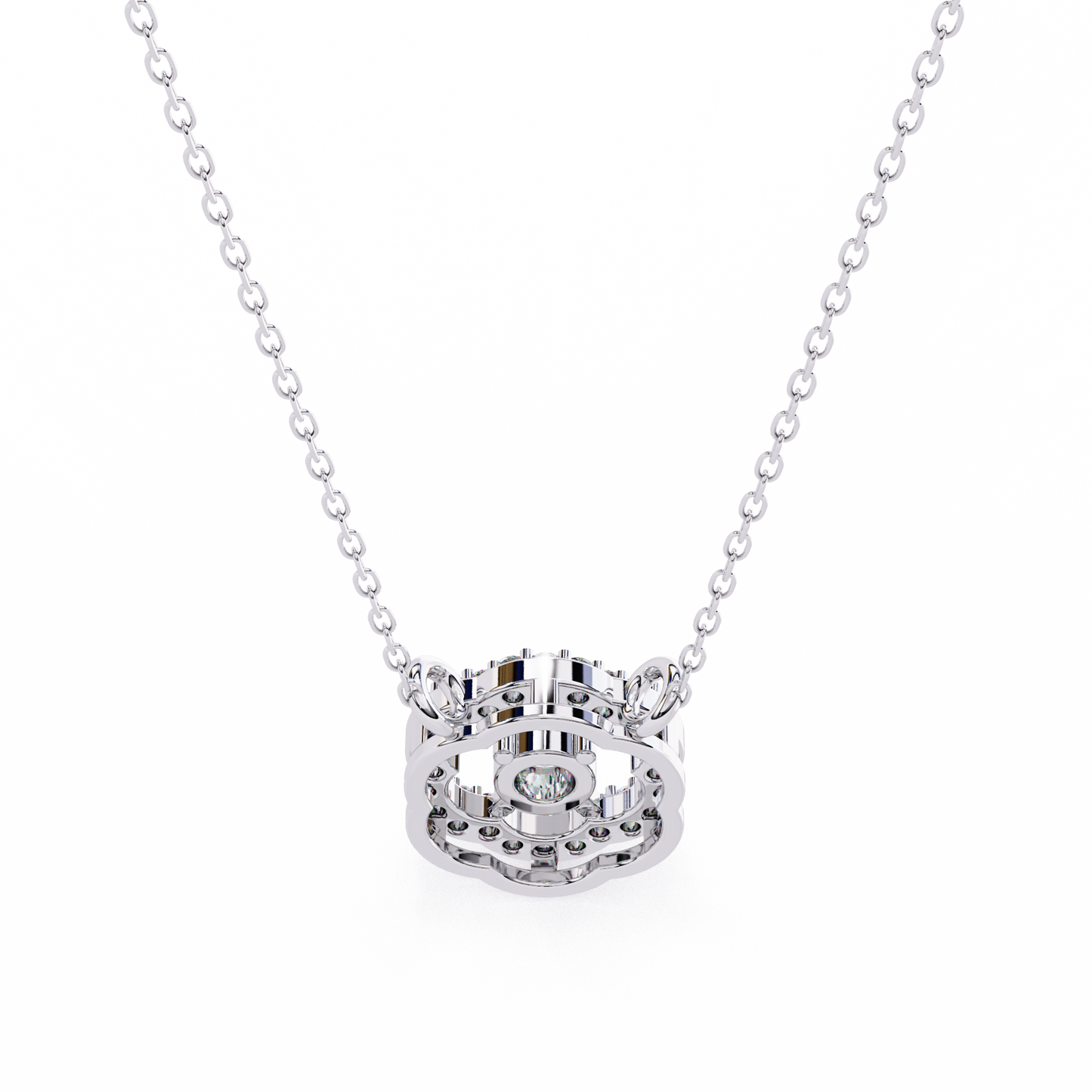 Diamond Drift – Round Lab Diamond Necklace