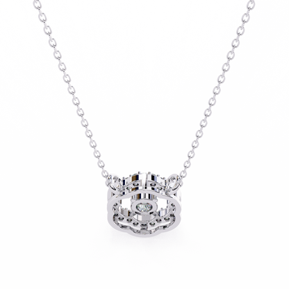 Diamond Drift – Round Lab Diamond Necklace