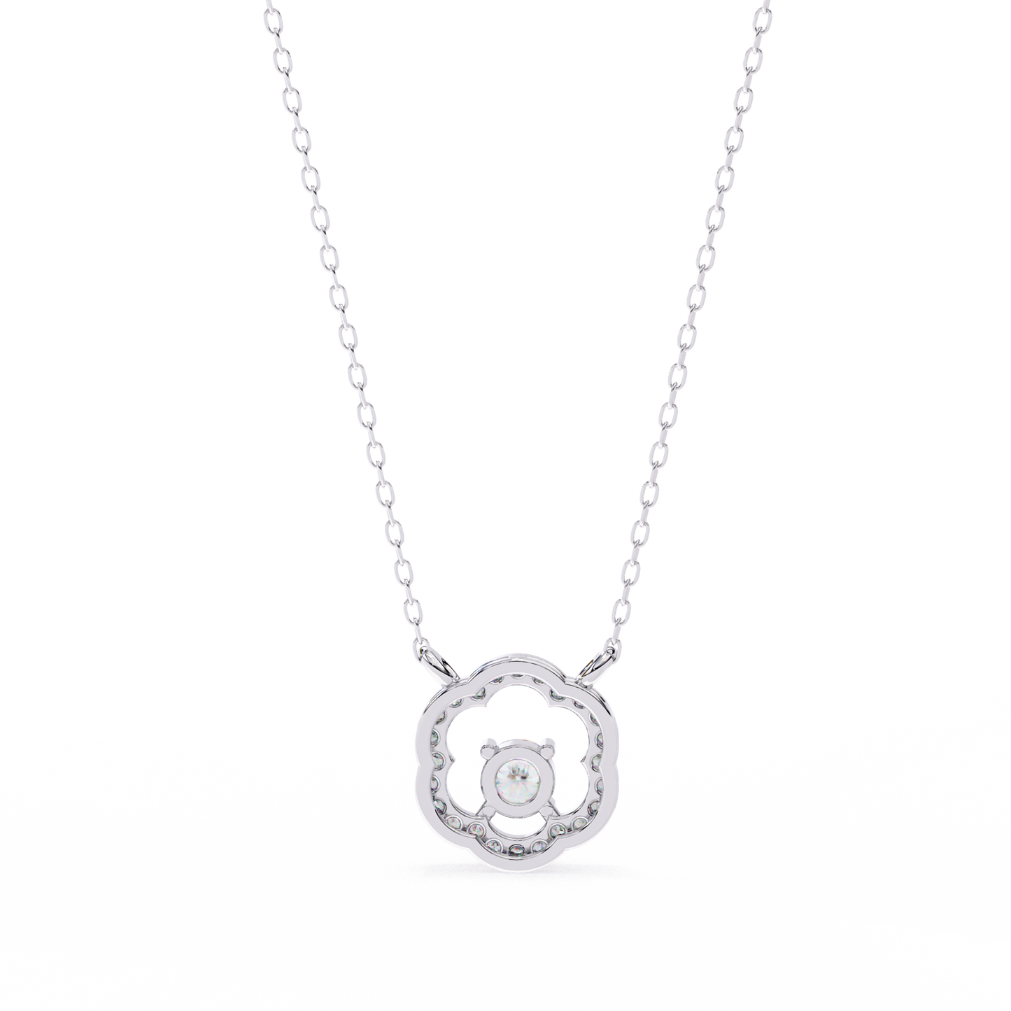Diamond Drift – Round Lab Diamond Necklace