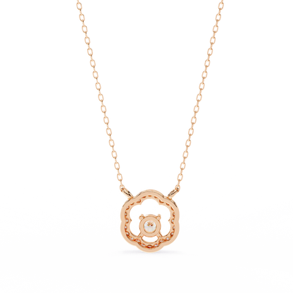 Diamond Drift – Round Diamond Necklace
