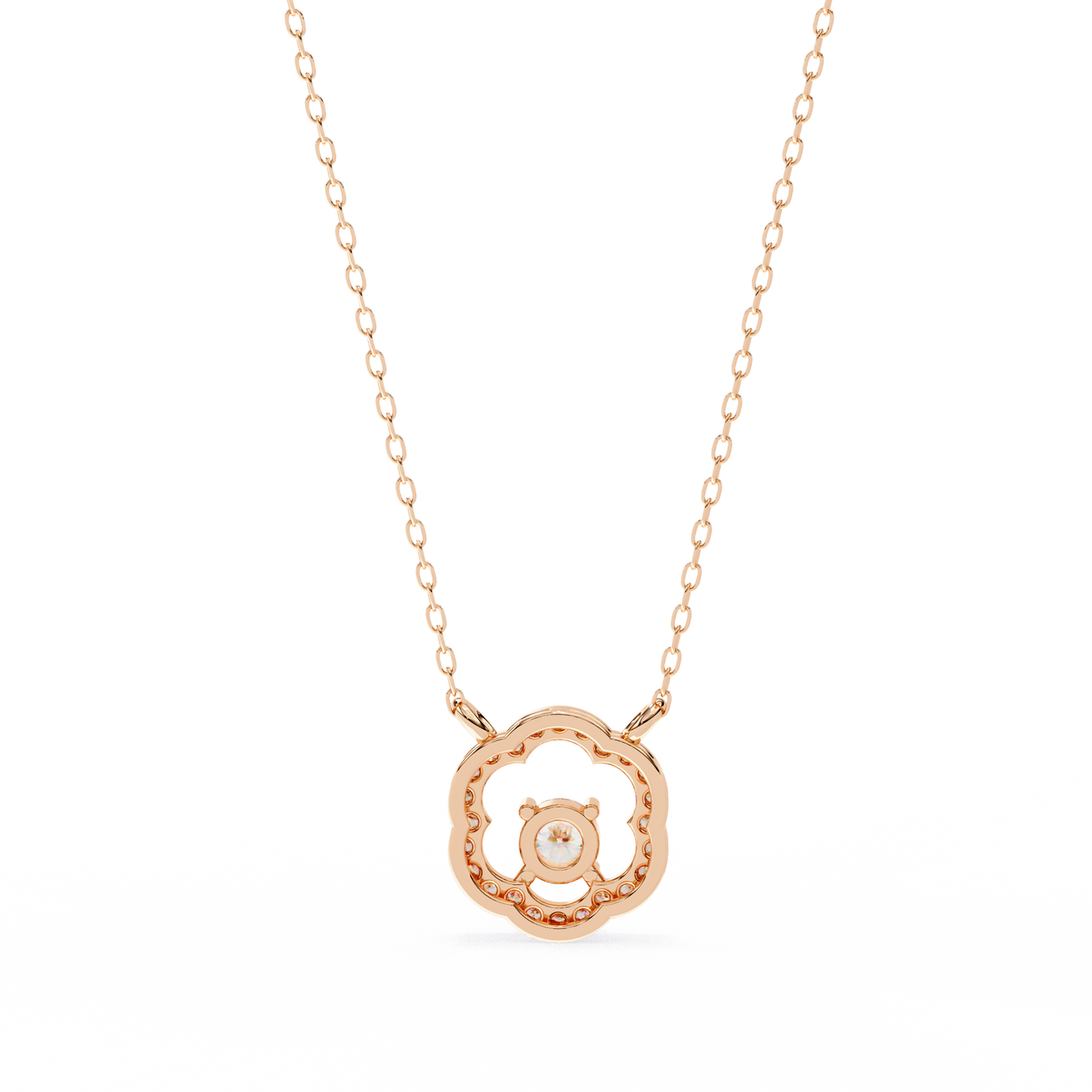 Diamond Drift – Round Lab Diamond Necklace