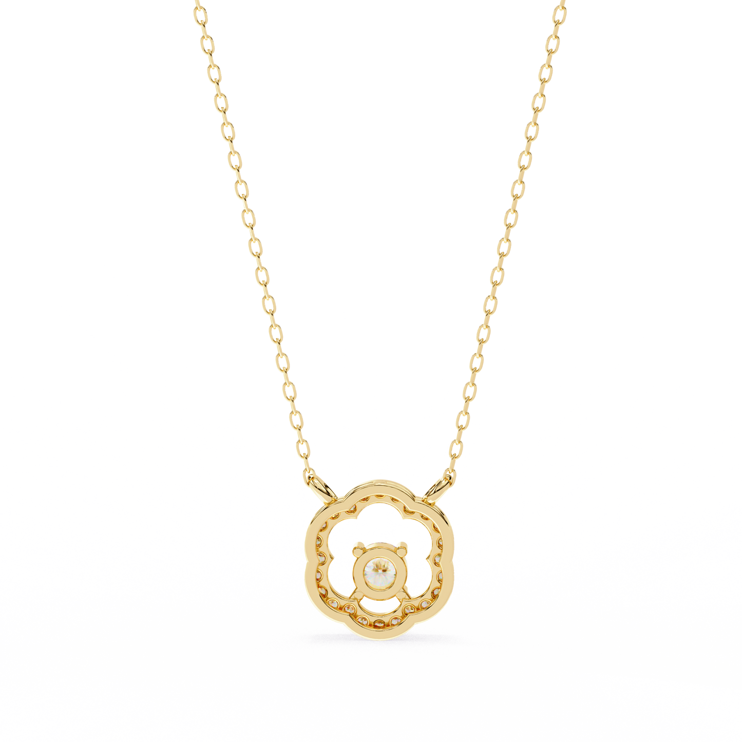 Diamond Drift – Round Lab Diamond Necklace